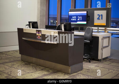 Ottawa Macdonald-Cartier International Airport Tor 21 Stockfoto