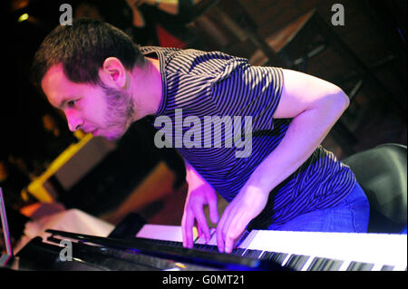 Alchemik Ensemble beim Tygmont Club, ein Ort der jazz-Musik in Warschau, Polen. Warszawa Stockfoto