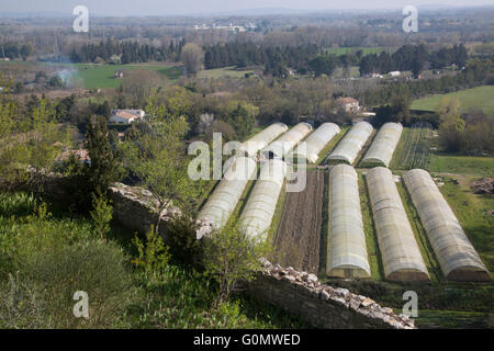 Blick von der Abtei von Saint-Andre und Gärten; Villeneuve Les Avignon; Frankreich Stockfoto