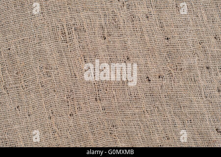 Regelklappe aus Sackleinen Textur für Hintergrund Stockfoto