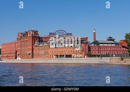 Moskovskaya Konditerskaya Fabrika Krasny Oktyabr Open Joint-Stock Company (Roter Oktober) Stockfoto