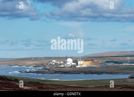 28.04.2016, einen Blick auf die ehemalige Atomkraftwerk Dounreay, Reay, Caithness, Schottland Großbritannien, das stillgelegt ist. Stockfoto