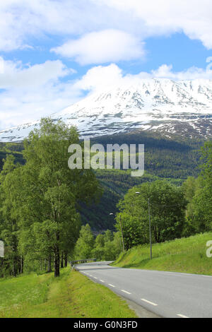 Berg Gaustatoppen in der Nähe von Rjukan, Norwegen, Sommerlandschaft Stockfoto