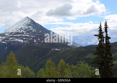 Berg Gaustatoppen in der Nähe von Rjukan, Norwegen, Sommerlandschaft Stockfoto