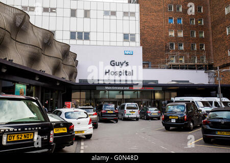 Guy's Hospital Haupteingang GV NHS Stockfoto