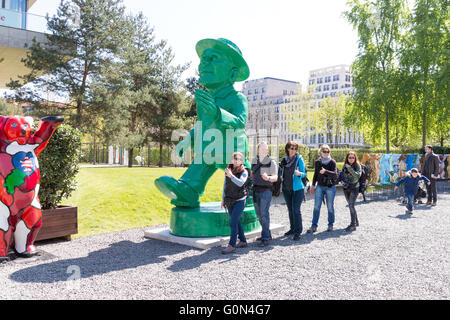 Buddy Bears in Berlin April 2016 Stockfoto