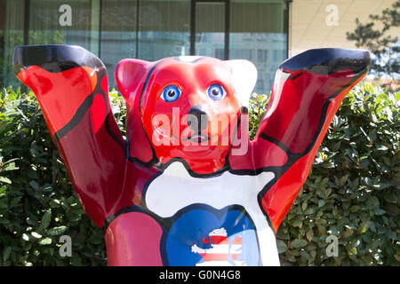 Buddy Bears in Berlin April 2016 Stockfoto