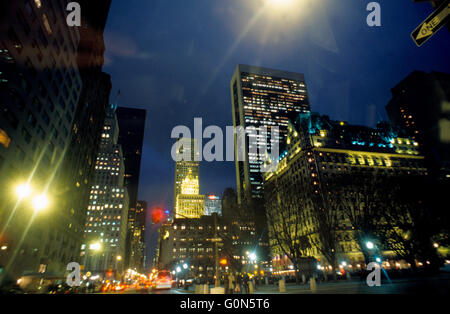 New York City Fifth Avenue an der 59th Street, New York City, Plaza Hotel. Stockfoto