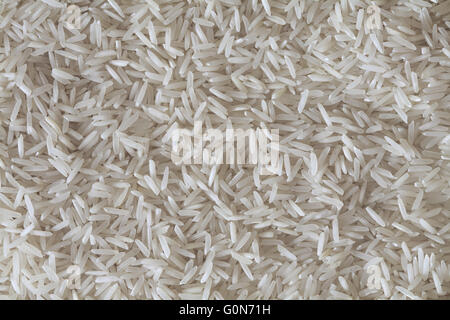 weißer Reis basmati Stockfoto