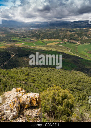 Naturlandschaft. Sierra de Las Nieves Naturpark. Malaga-Andalusien, Spanien-Europa Stockfoto