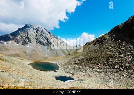 Europe, Switzerland, Graubunden, Engadine, mountain scenery in the Unterengadin Stockfoto