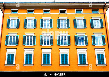 Salzburg, Haus am Waagplatz im italienischen Stil; Haus bin Waagplatz in Italienischem Stil Stockfoto