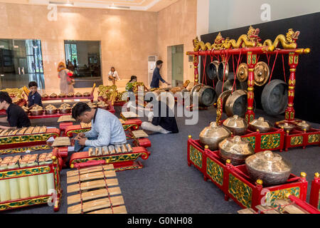 Traditionelle Instrumente von Indonesien Stockfoto