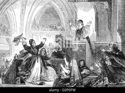 Jenny Geddes, c. 1600-c. 1660, einem schottischen Markt-Händler in St Giles' Cathedral, Edinburgh, Schottland Stockfoto