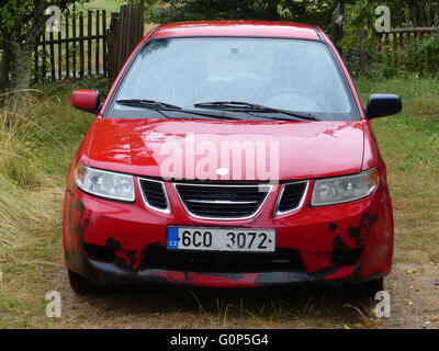 Saab 9-2 X s Motorem Subaru Boxer ein Pohonem 4 x 4. Stockfoto