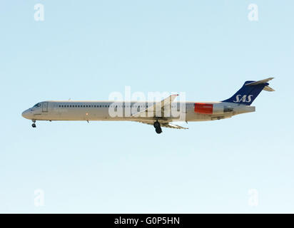 Scandinavian Airlines, SAS, McDonnell Douglas MD-82 Stockfoto