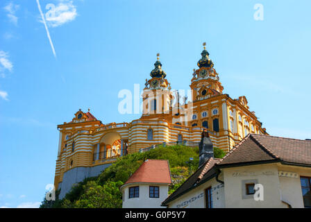 Dürnstein, einer kleinen Stadt an der Donau im Bezirk Krems-Land, in dem österreichischen Bundeslandes Niederösterreich. Stockfoto