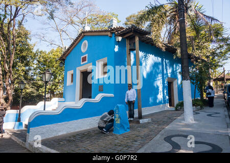 Historisches Haus Embu Das Artes Sao Paulo Brasilien Stockfoto
