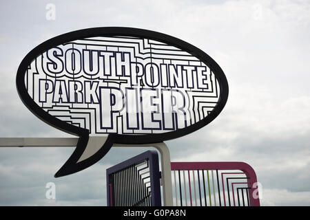 Miami Beach, South Point Park Pier, South Beach, Florida Stockfoto