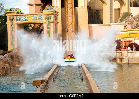 Reise nach Atlantis Ride im SeaWorld, Orlando, Zentral-Florida, USA Stockfoto