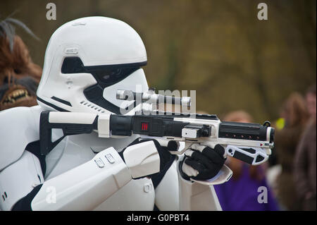 Stormtrooper, Star Wars, Darth Vader, Soldat, galaktische, reich, Galaktischen Imperiums, kaiserliche Armee, weiße Rüstung, Filme, George Lucas Stockfoto
