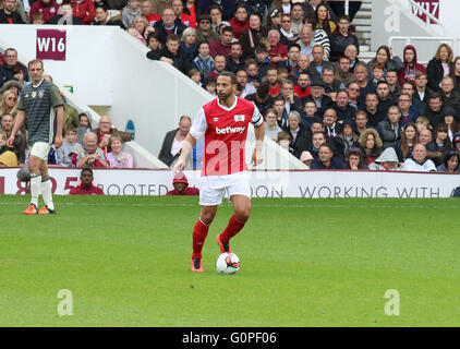 Upton Park, London, UK. 2. Mai 2016. Ehemaliger England Spieler und prominente spielte die letzten internationalen im Upton Park bevor West Ham ihr neues Stadion nächste Saison, die Übereinstimmung, eingerichtet, um zu gedenken des 50. Jahrestages der Three Lions-Weltcup-Sieg im Jahre 1966 - Deutschland gewann 7: 2 in der Nacht Bild: Rio Ferdinand Credit: Stills Presse/Alamy Live News Stockfoto