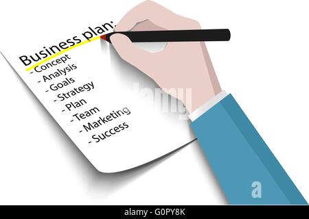 Business-Strategie-Konzept Stock Vektor