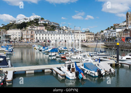 Boote in Torquay Marina in Devon Stockfoto