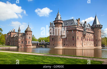 Alten De Haar Burg in der Nähe von Utrecht, Niederlande Stockfoto