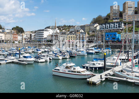 Boote in Torquay Marina in Devon Stockfoto