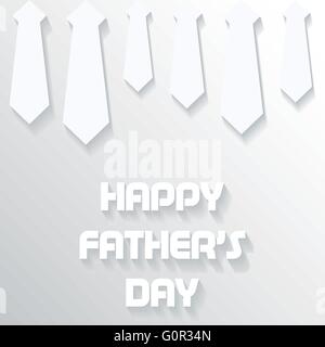glückliche Väter Tag Grußkarte Lager Vektor Stock Vektor