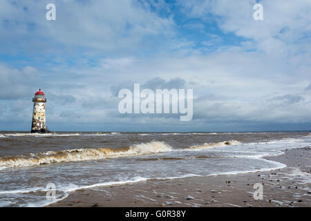 Talacre Strand ist Teil eines Dorfes in Flintshire an der Nordküste von Wales in der Gemeinschaft der Llanasa Stockfoto