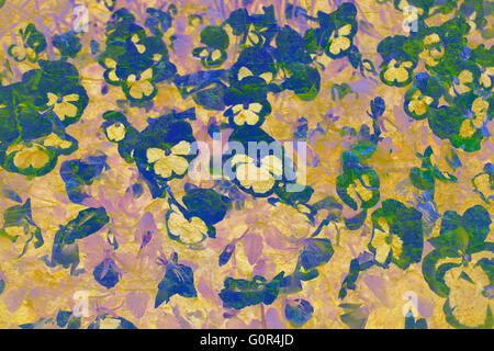 Moderne digitale florale Kunst Grafikdesign Stockfoto