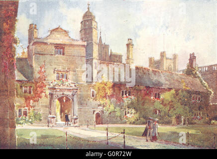 CAMBRIDGE: Tor Tugend, Gonville Caius College, antique print 1907 Stockfoto