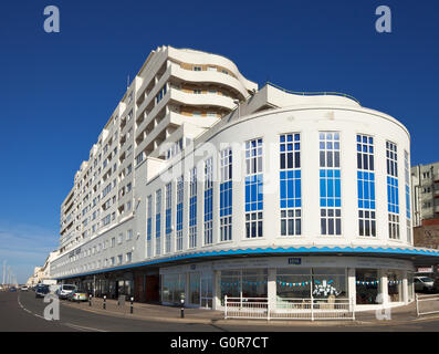 Marine Court Hastings. Stockfoto