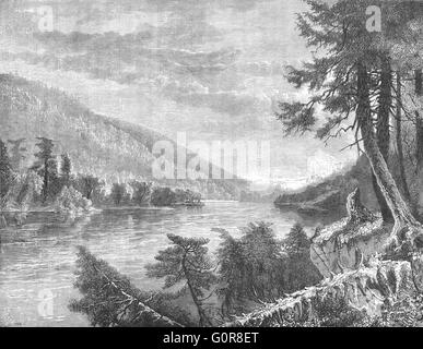 PENNSYLVANIA: Juniata River, Lewistown, antiken print c1880 Stockfoto