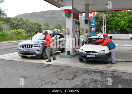 Tankstelle in Südafrika Stockfoto