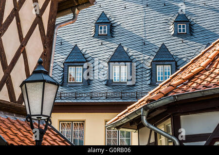 Detail der Stadt Halle, Wernigerode, Harz, Sachsen-Anhalt, Deutschland Stockfoto