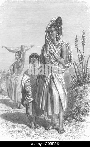 SENEGAL: Senegambia: Frauen, antique print 1880 Stockfoto