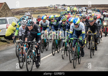 Tour de Yorkshire 2016, Stufe 3, Blakey North Yorkshire Stockfoto