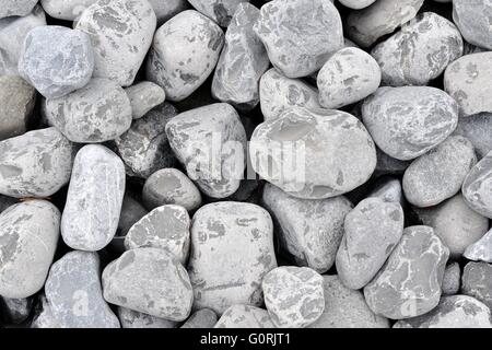 Hintergrund der kleinen grauen Steinen Stockfoto