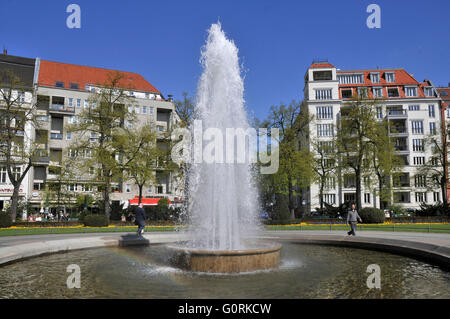 Brunnen, Viktoria-Luise-Platz, Schöneberg, Berlin, Deutschland / Sch? Neberg, Viktoria-Luise-Platz Stockfoto