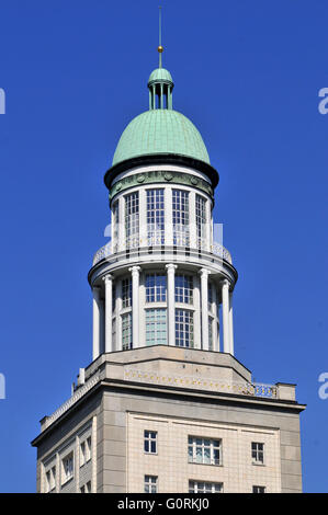 Frankfurter Tor, Torturm, Friedrichshain, Berlin, Deutschland / Frankfurter Tor Stockfoto