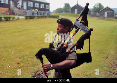 Königliche Armee, 6. Gewehr Gurka Regiment - königliche Armee, Sesto Reggimento Fucilieri Gurka Stockfoto