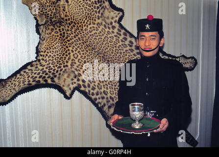 Königliche Armee, 6. Gewehr Gurka Regiment, Offiziere Club - Royal Army, Sesto Reggimento Fucilieri Gurka, Circolo ufficiali Stockfoto