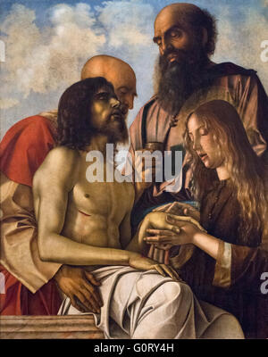 Giovanni Bellini (ca.1432-1516), Wehklage über dem toten Christ (1473-1476).     Höhepunkt der Stockfoto