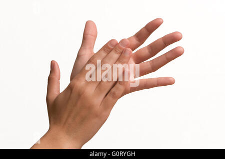 Flamenco klatscht - hart, Region von Andalusien, Spanien, Europa Stockfoto