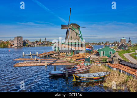 Zaanse Schans ist ein Stadtteil von Zaandam Stockfoto