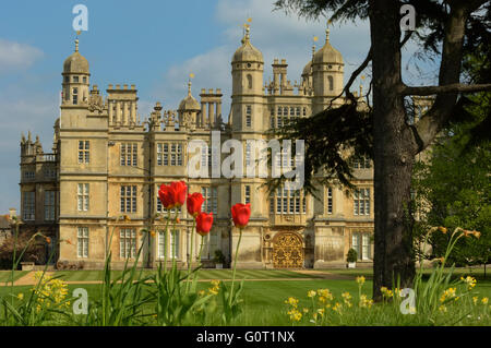 Burghley House, in der Nähe von Stamford, Lincolnshire, England. VEREINIGTES KÖNIGREICH. Europa Stockfoto