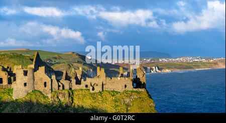 Dunluce Castle, Co. Antrim, Nordirland. Stockfoto